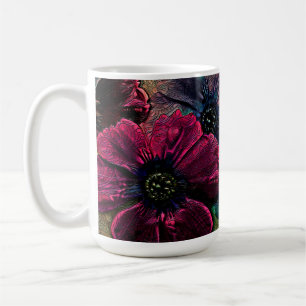 Caneca De Café Esplendor Vitoriano: Design Floral Exquisita