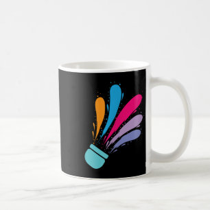 Caneca De Café Esporte Colorido de Badminton