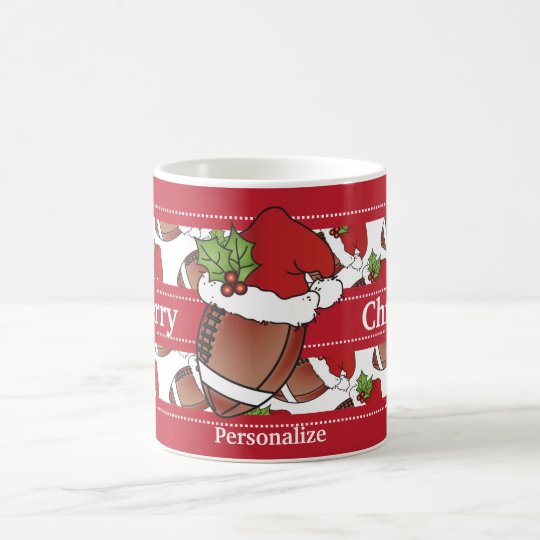 Caneca De Café Esporte do futebol do Feliz Natal