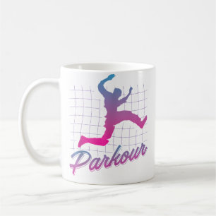 Caneca De Café Esporte Extremo de Parkour Corrida Livre Salto Par