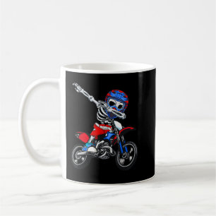 Caneca De Café Esporte Motocross Skeleton Homens Homens Homens Cr