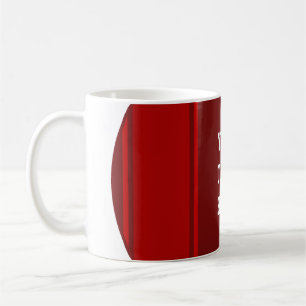 Caneca De Café ESPORTE STRIPES - Vermelho + seu texto
