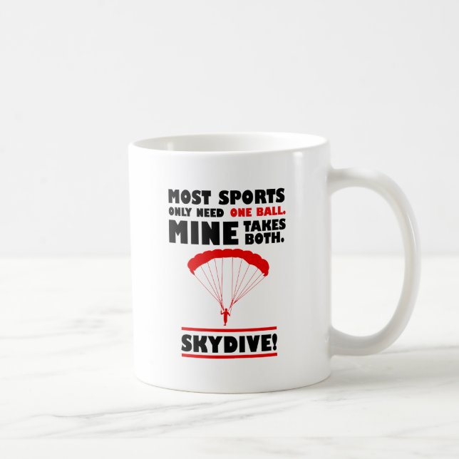 Caneca De Café esportes e skydive, o Mine leva ambos (Direita)
