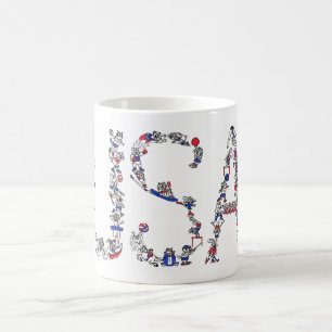 Caneca De Café Esportes EUA