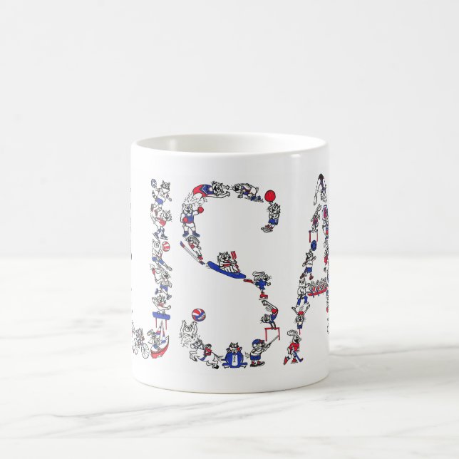 Caneca De Café Esportes EUA (Centro)