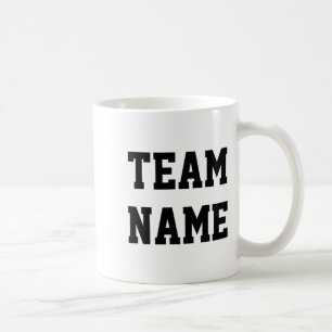 Caneca De Café Esportes Futebol Beisebol Equipe Frente Verso Nome