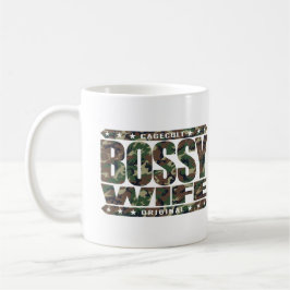 Caneca De Café ESPOSA BOSSY - eu visto as calças apertadas da