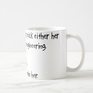 Caneca De Café Esposa da picareta ou engenharia aeroespacial