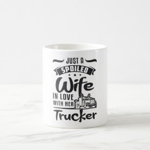 Caneca De Café Esposa De Caminhoneiro Só Uma Mulher Maluca Que A