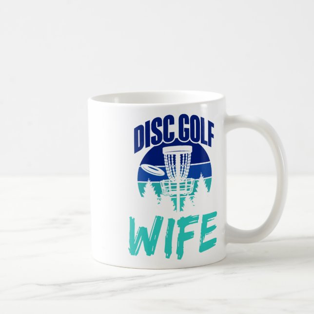 Caneca De Café Esposa de Disc Golf Jogador de Disc Golf Disc Golf (Direita)