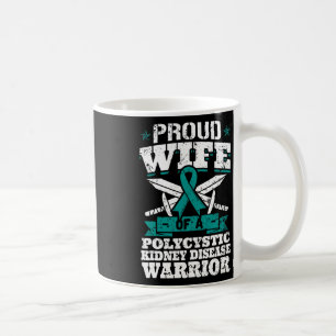 Caneca De Café Esposa De Um Guerreiro Da Doença Renal Poliquístic