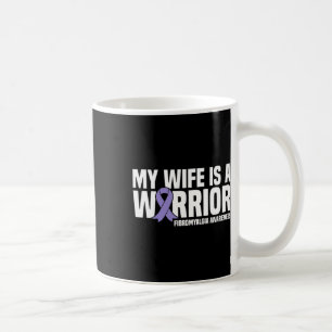 Caneca De Café Esposa é guerreira Fibromialgia Consciência