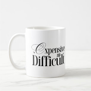 Caneca De Café Esposa engraçada com citação sarcástica cara e dif