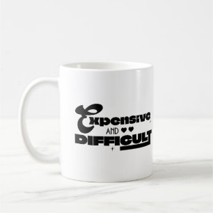 Caneca De Café Esposa engraçada com ditado sarcástico difícil e c