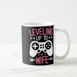 Caneca De Café Esposa Gamer Mãe Subindo de Nível para Noiva Gamer