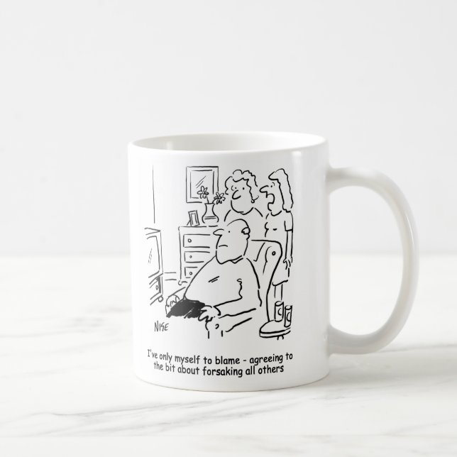 Caneca De Café Esposa lamenta seus votos de casamento (Direita)
