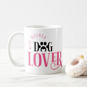 Caneca De Café Esposa Mãe Amante de Cachorro Presente para Mãe de