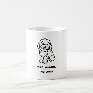 Caneca De Café Esposa, mãe, amante de cães