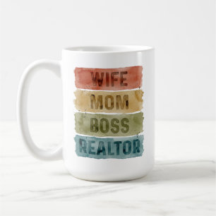 Caneca De Café Esposa Mãe Chefe Corretora Personalizada