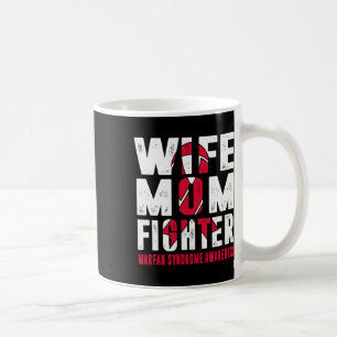 Caneca De Café Esposa Mãe Combatendo Síndrome de Marfan Sensibili