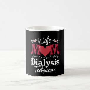 Caneca De Café Esposa Mãe Médica de Diálise Enfermeira Tech Nefro