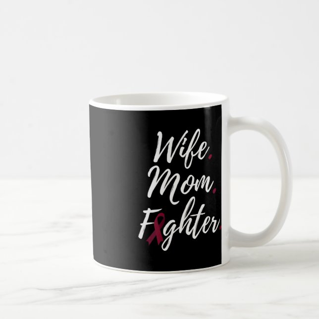 Caneca De Café Esposa Mamãe Combatendo o Cérebro Sensibilização (Direita)