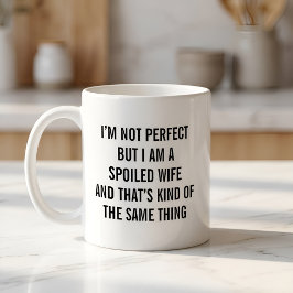Caneca De Café Esposa Mimada Divertida