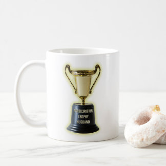 Caneca De Café Esposo do troféu de participação engraçado