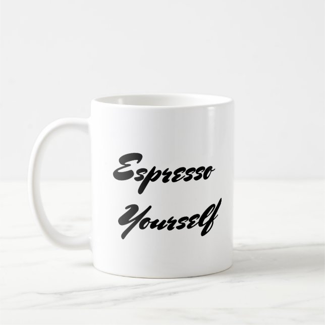 Caneca De Café Espresso - Café Pun Mug (Esquerda)