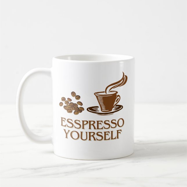Caneca De Café Espresso design Café Mug (Esquerda)