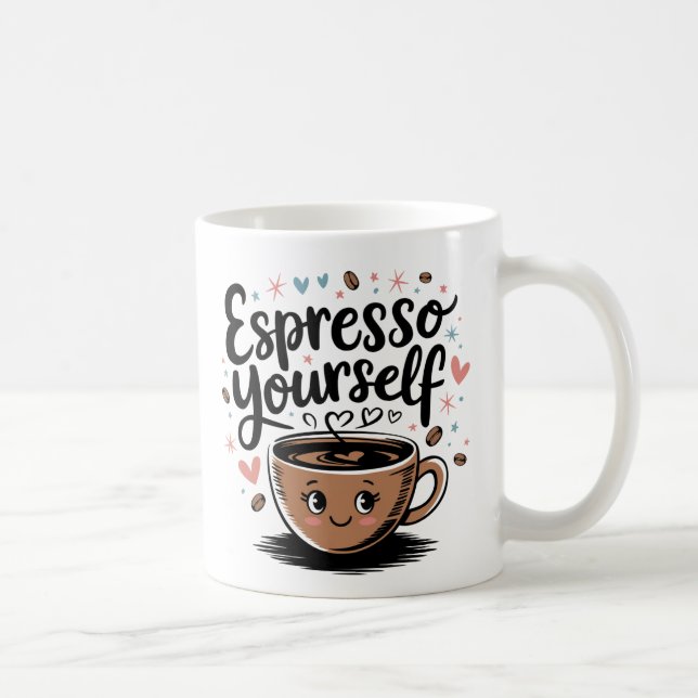Caneca De Café Espresso - Design de café (Direita)