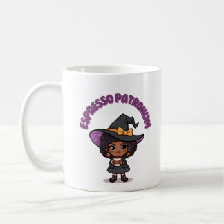 Caneca De Café Espresso Patronum Witch Mug – Cute Witch with Bow 