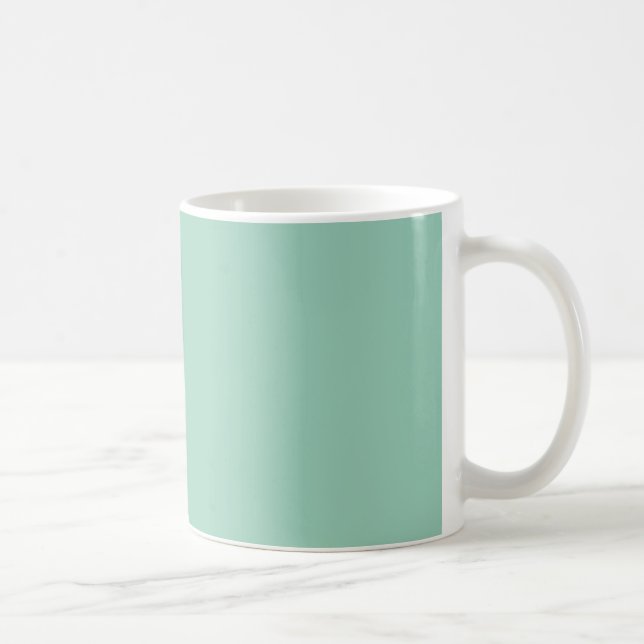 Caneca De Café Espuma do Mar de Moda Verde-Seafoam-Luz (Direita)