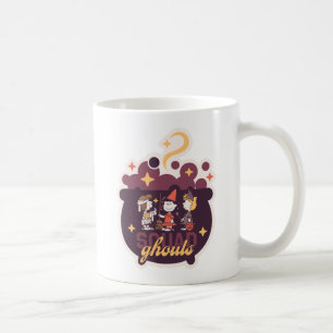 Caneca De Café Esquadrão de Amendoins Duendes Caldeirão Halloween