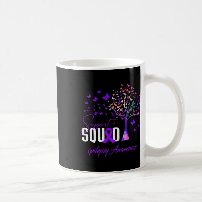 Caneca De Café Esquadrão de Apoio à Conscientização sobre Epileps (Direita)