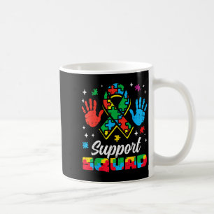Caneca De Café Esquadrão de apoio à fita do autismo conscientizaç