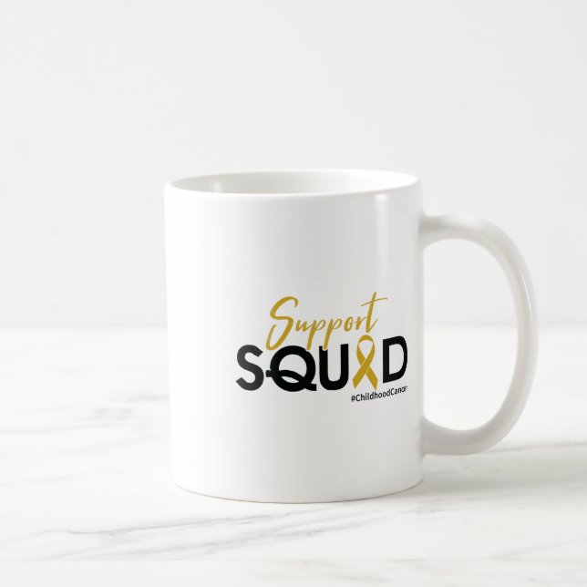 Caneca De Café Esquadrão de Apoio - Conscientização sobre Câncer  (Direita)