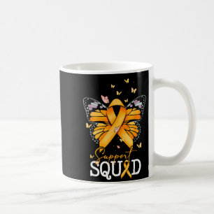 Caneca De Café Esquadrão de Apoio Fita Laranja Esclerose Múltipla