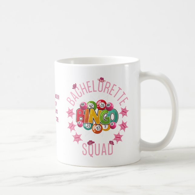 Caneca De Café ESQUADRÃO DE BINGO DE DESPEDIDA DE SOLTEIRA Wester (Direita)