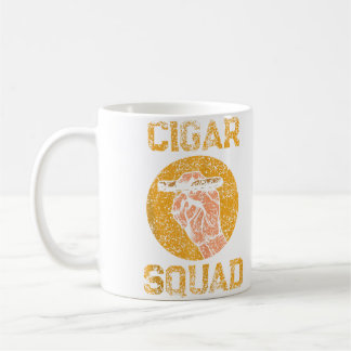 Caneca De Café Esquadrão de Charutos Amante Fuma Charutos Fumando