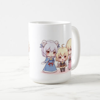 Caneca De Café Esquadrão de Cosplay Fofo Chibi