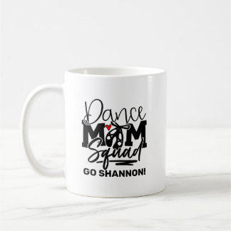 Caneca De Café Esquadrão de dança da mãe personalizada
