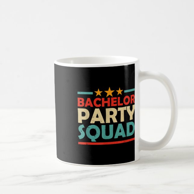 Caneca De Café Esquadrão de Despedida de Solteiro Equipe Noiva No (Direita)