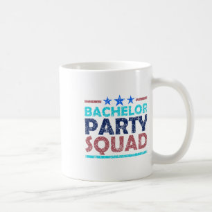 Caneca De Café Esquadrão de Despedida de Solteiro Equipe Noiva No