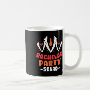 Caneca De Café Esquadrão de Despedida de Solteiro Noivo Equipe da