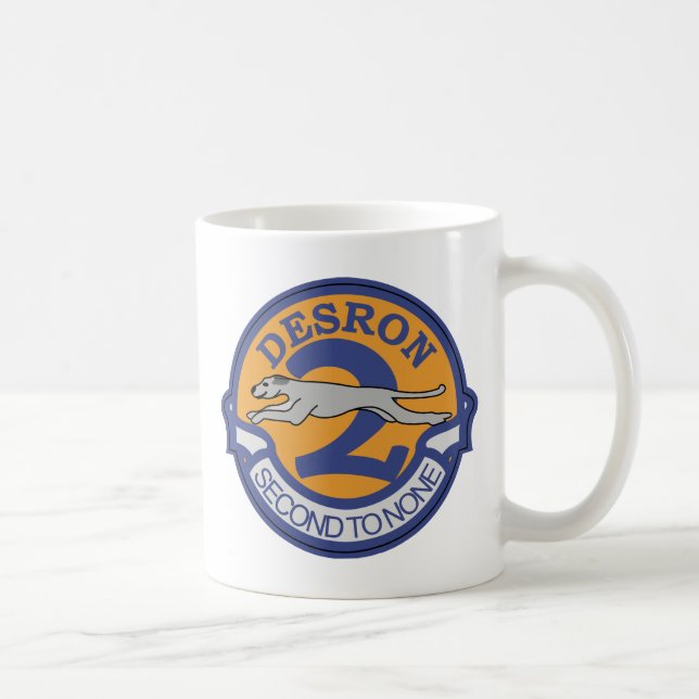 Caneca De Café Esquadrão de Destroyer DESRON - 2 (Direita)
