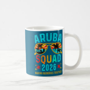 Caneca De Café Esquadrão de Férias em Aruba Arte Correspondente p
