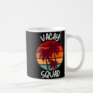 Caneca De Café Esquadrão de Férias Férias de Verão Família Amigos