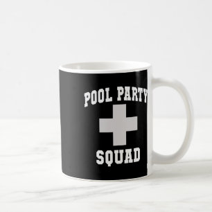 Caneca De Café Esquadrão de festa na piscina papai cruzeiro nataç