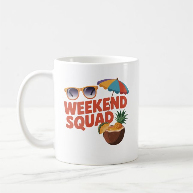 Caneca De Café Esquadrão de Fim de Semana (Esquerda)